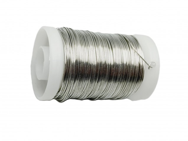 chandelier wire silver coloured metal .32mm x 45 metres