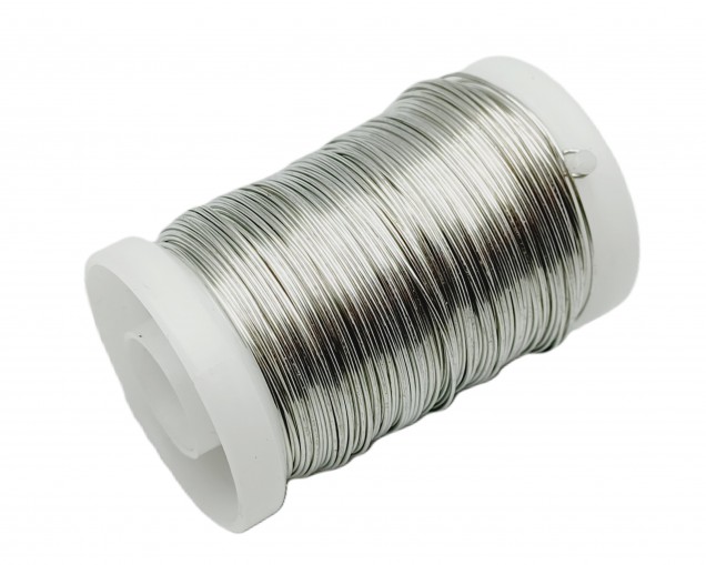 chandelier wire silver coloured metal .32mm x 45 metres