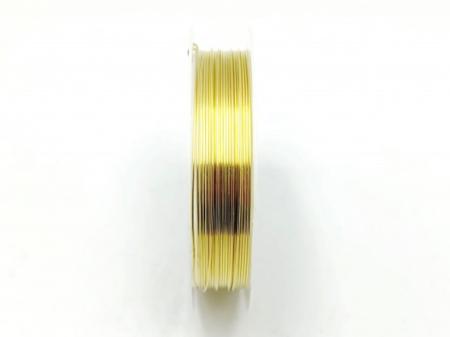 chandelier wire gold coloured copper 0.6mm x 6.5 metres