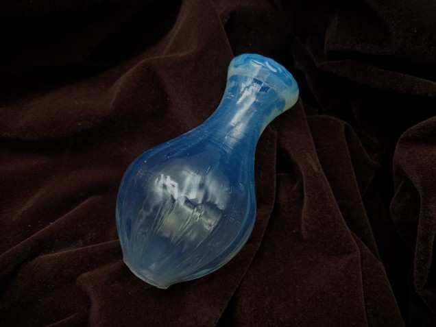 Venetian Chandelier spare parts blue Glass Stem section