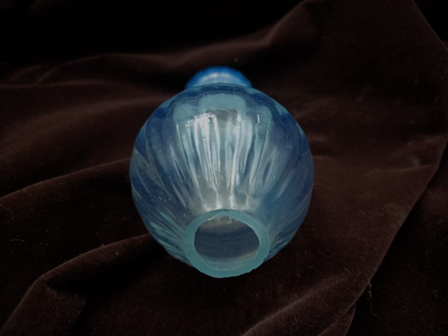 Venetian Chandelier spare parts blue Glass Stem section