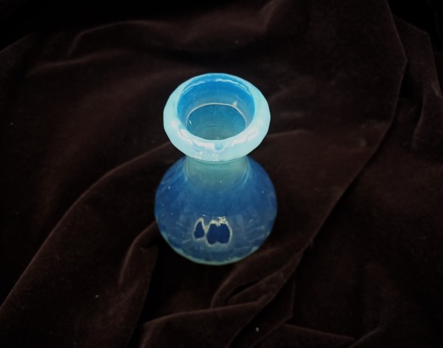 Venetian Chandelier spare parts blue Glass Stem section