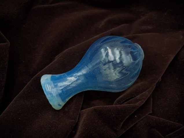 Venetian Chandelier spare parts blue Glass Stem section