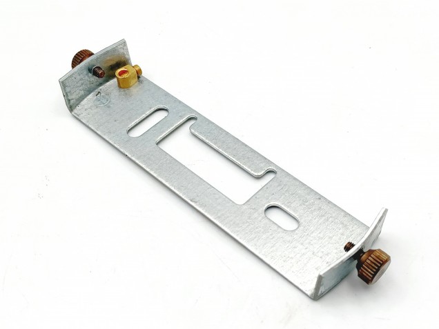 FIXING STRAP CEILING BRACKET WITH AGED BRASS SCREWS TO FIT 100MM DIAMETER ROSE