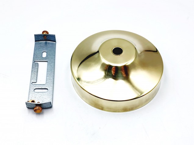 Chandelier ceiling rose with fixing strap, bracket and nuts.