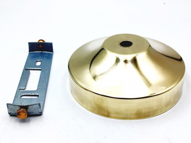 Chandelier ceiling rose with fixing strap, bracket and nuts.