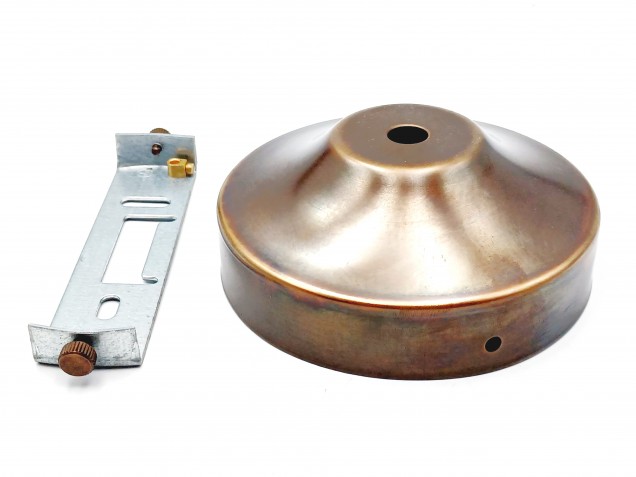 Chandelier ceiling rose with fixing strap, bracket and nuts.