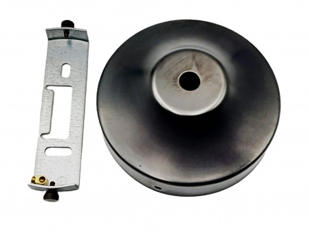 Chandelier ceiling rose with fixing strap, bracket and nuts.
