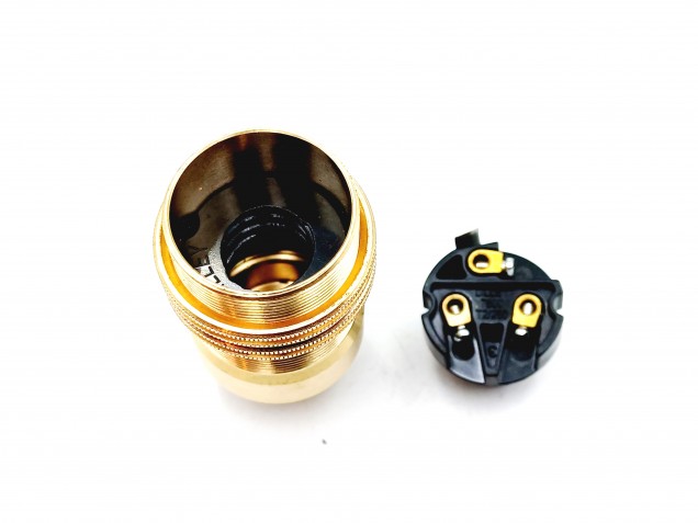 E14 Solid Brass Lamp Holder SES E14