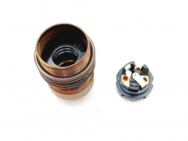 E14 Antique Brass Lamp Holder Solid Brass