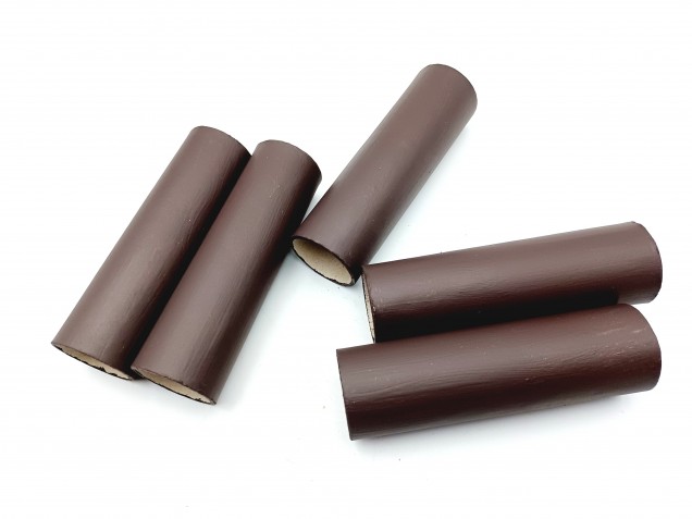 5 Chandelier Candle Tubes brown Card 100mm x 26mm  