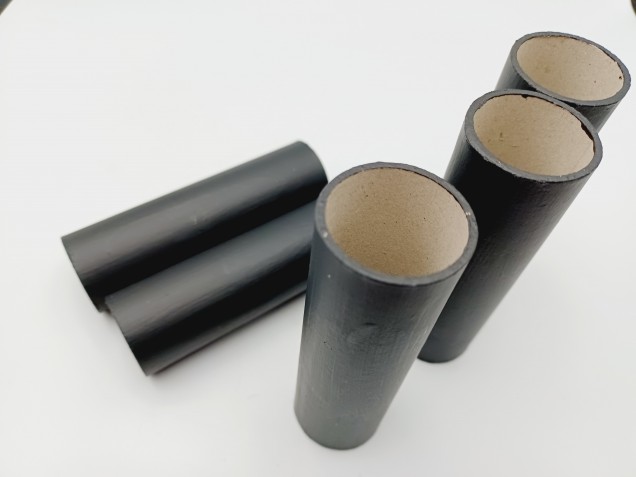 Chandelier Candle Tubes black Card 100mm x 26mm  