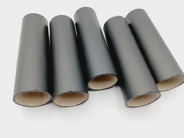 Chandelier Candle Tubes black Card 100mm x 26mm  