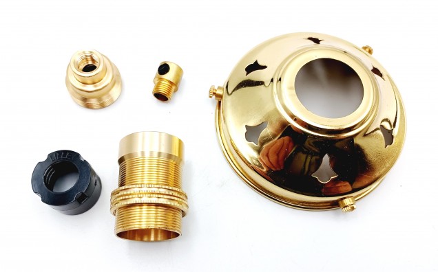 Lamp shade gallery 83mm Width With E14 Lamp Holder Side Entry Cord Grip