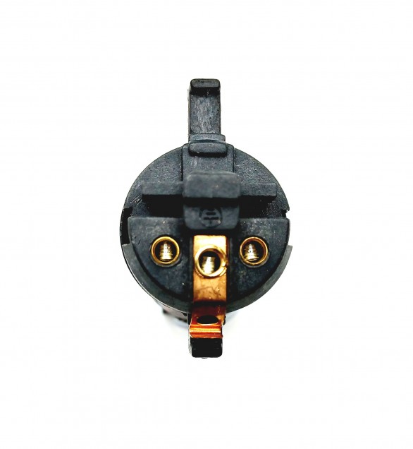 Switched lamp holder BC B22 dark bronze half inch base thread