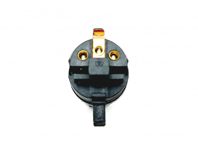 Switched lamp holder BC B22 Brushed Antique finish 10mm base thread