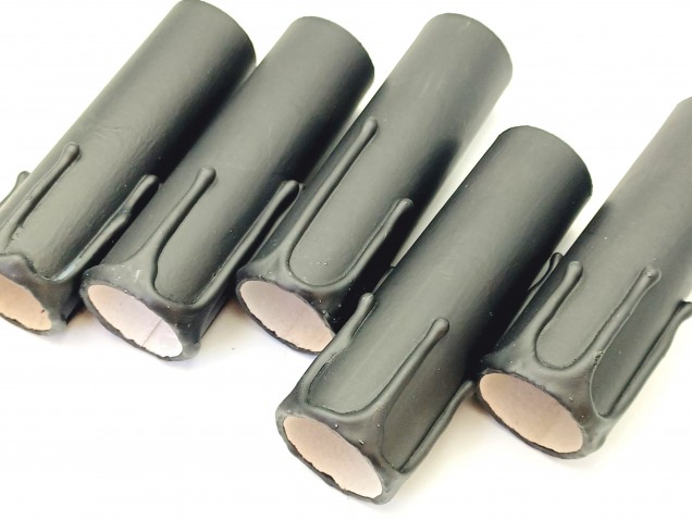 Chandelier Candle Tubes black Card 85mm x 26mm 