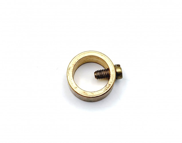 1 x 10mm Solid Brass Collar With Grub Screw