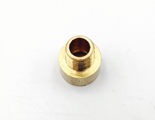 SOLID BRASS REDUCER 13MM FEMALE TO 10MM MALE