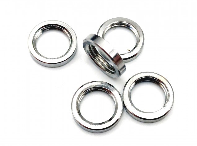 M10 chrome ring nuts 10mm internal thread