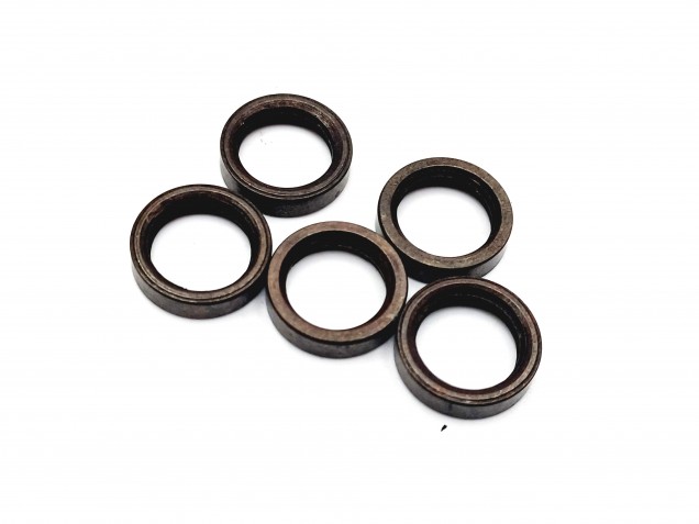 M10 solid brass ring nuts in old bronze