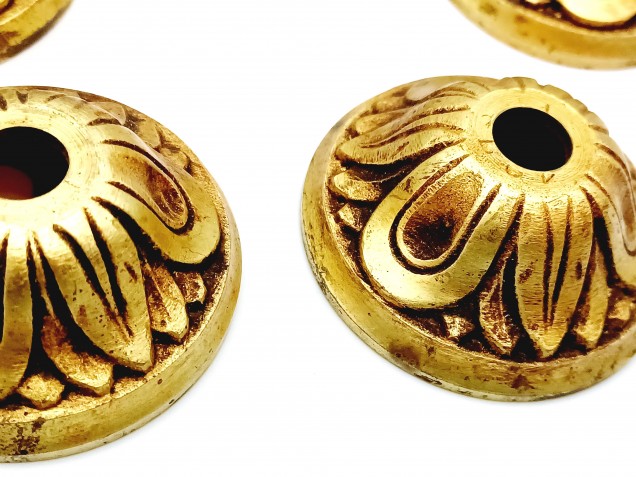 Antique brass chandelier candle cups pack of 5