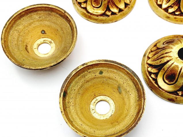 Antique brass chandelier candle cups pack of 5