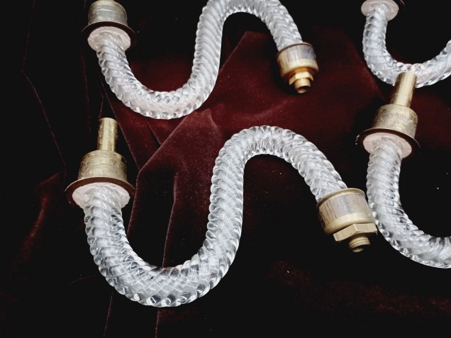 Vintage Bohemian glass wall light rope Arms pack of 4