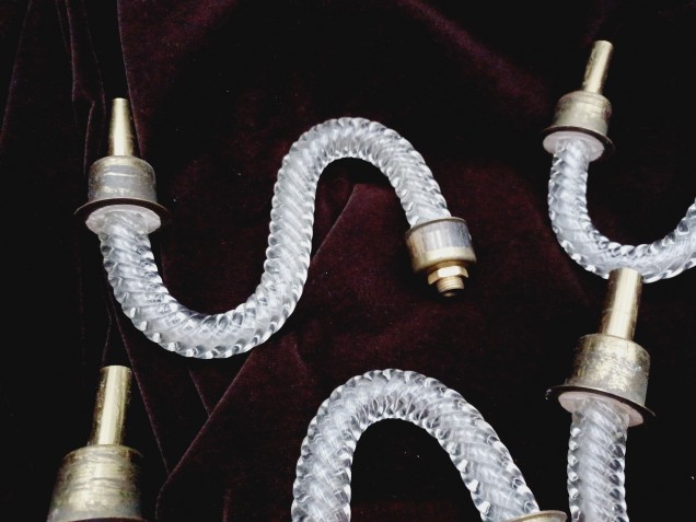 Vintage Bohemian glass wall light rope Arms pack of 4