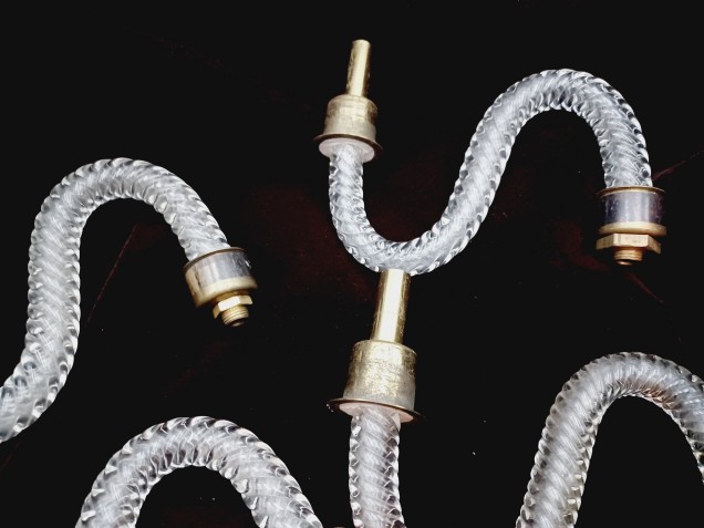 Vintage Bohemian glass wall light rope Arms pack of 4