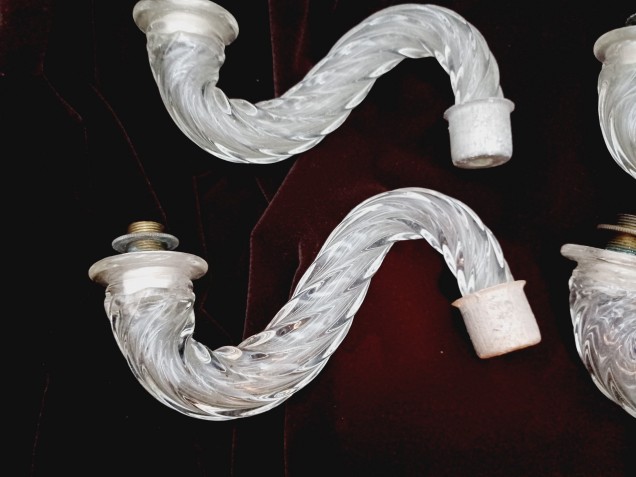 Vintage Murano Chandelier Arms pack of 4