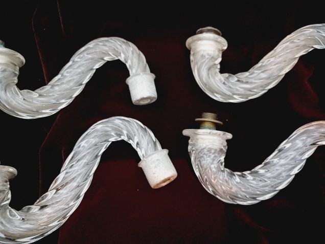 Vintage Murano Chandelier Arms pack of 4