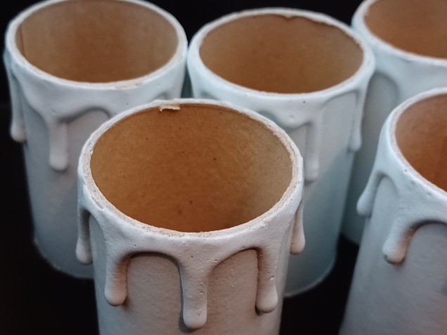 Candle Tubes White Drip Card 70mm x 39mm 