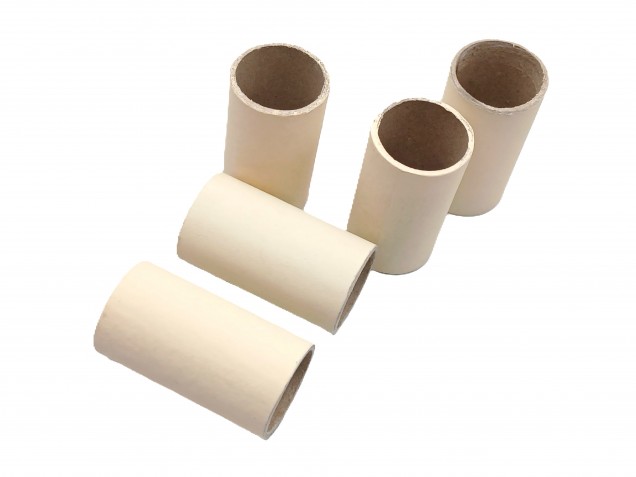 Chandelier Candle tubes magnolia plain card 68 x 24mm pack of 5