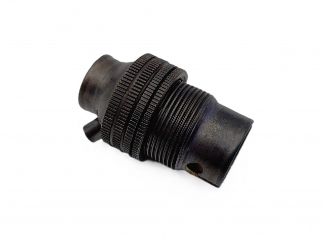 Dark bronze lamp holder SBC B15 threaded skirt half inch thread