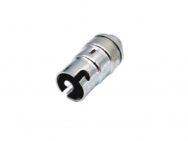 Slim candle lamp holder SBC B15 Chrome finish 10MM thread