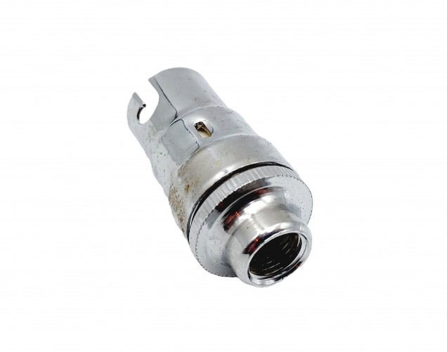 Slim candle lamp holder SBC B15 Chrome finish 10MM thread