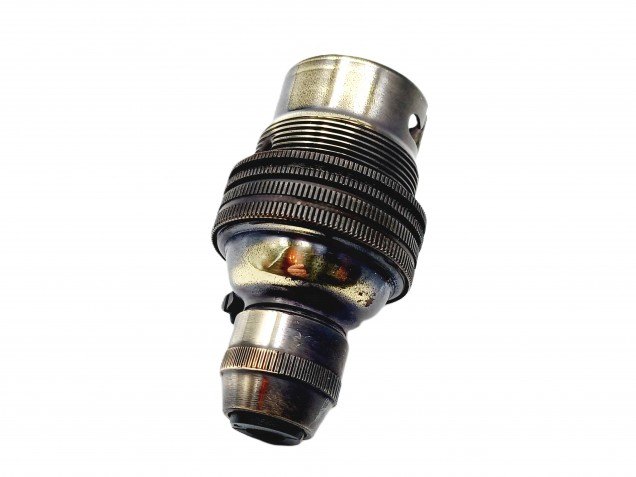 Lamp holder With Cord Grip BC B22 Brushed Antique