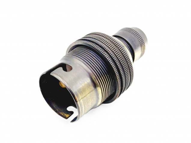 Lamp holder With Cord Grip BC B22 Brushed Antique