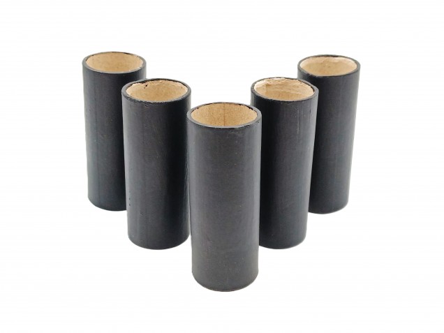 Chandelier Candle Tubes Black Tube Card 68mm x 24mm 