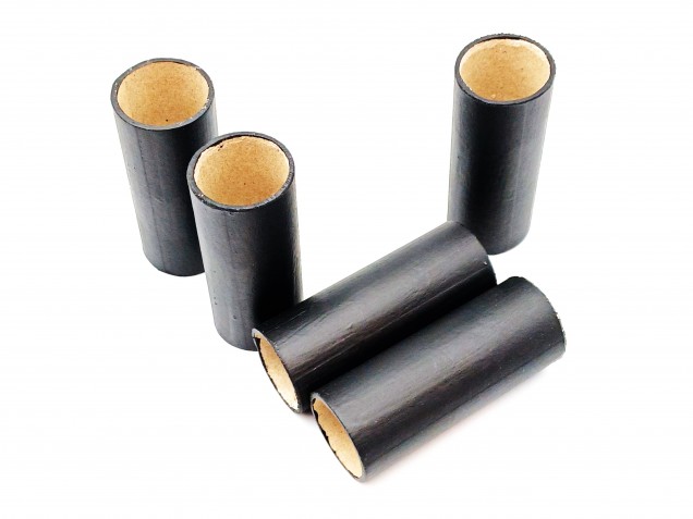 Chandelier Candle Tubes Black Tube Card 68mm x 24mm 