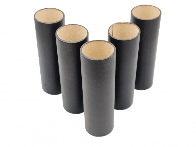 Chandelier Candle Tubes Black Tube Card 112mm x 32mm 