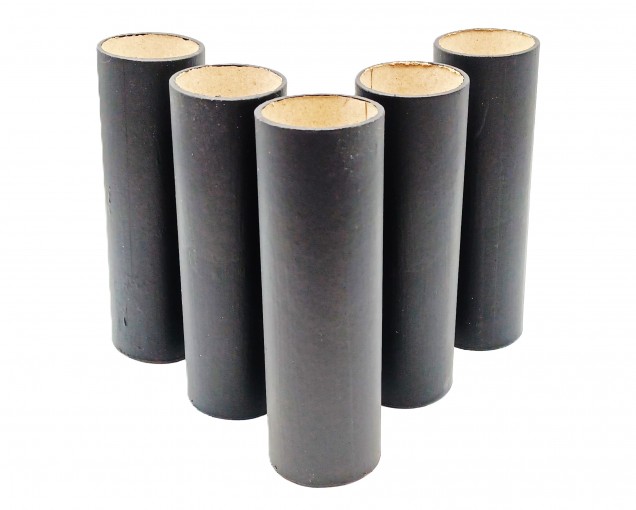 Chandelier Candle Tubes Black Tube Card 112mm x 32mm 