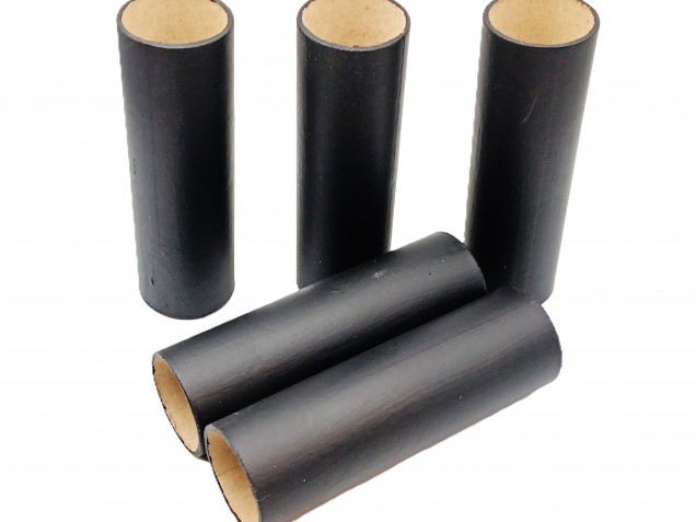 Chandelier Candle Tubes Black Tube Card 112mm x 32mm 