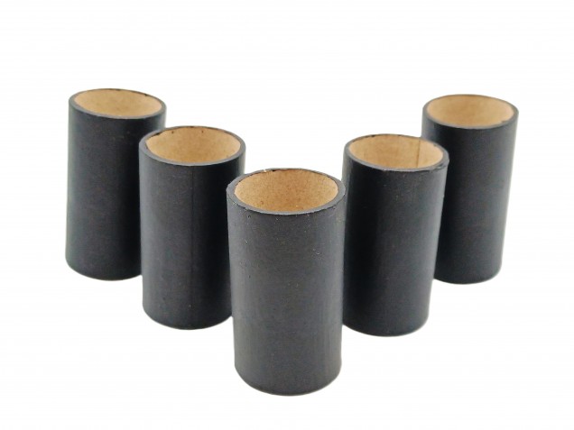 Chandelier Candle Tubes Black Tube Card 50mm x 24mm 