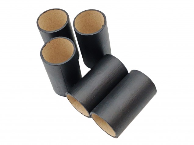 Chandelier Candle Tubes Black Tube Card 50mm x 24mm 