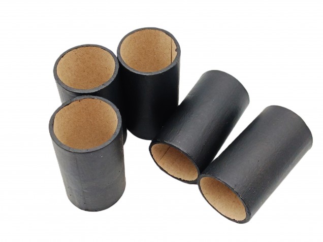 Chandelier Candle Tubes Black Tube Card 50mm x 24mm 