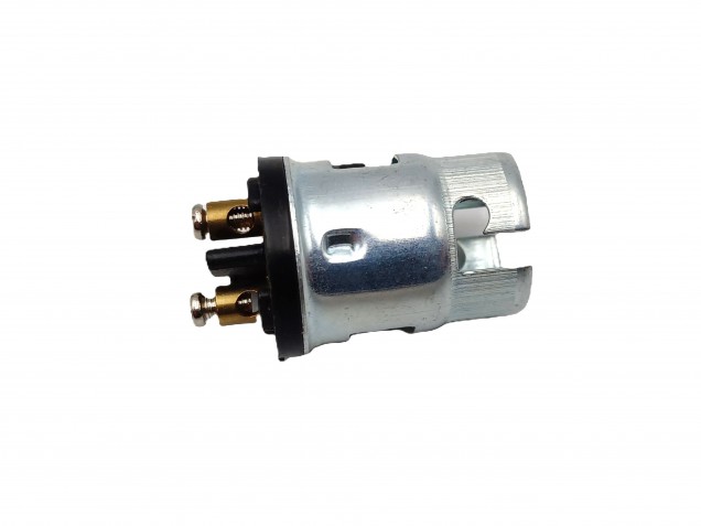 Bakelite B15 SBC lamp holder Gold plain skirt  M10 base 