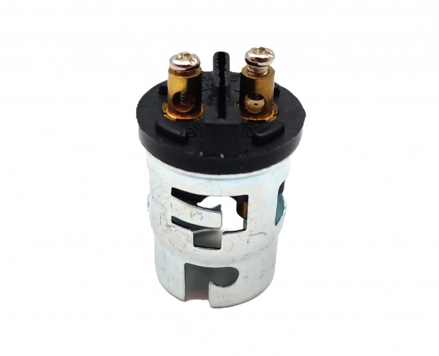 Bakelite B15 SBC lamp holder white threaded skirt plus large rings M10 base 