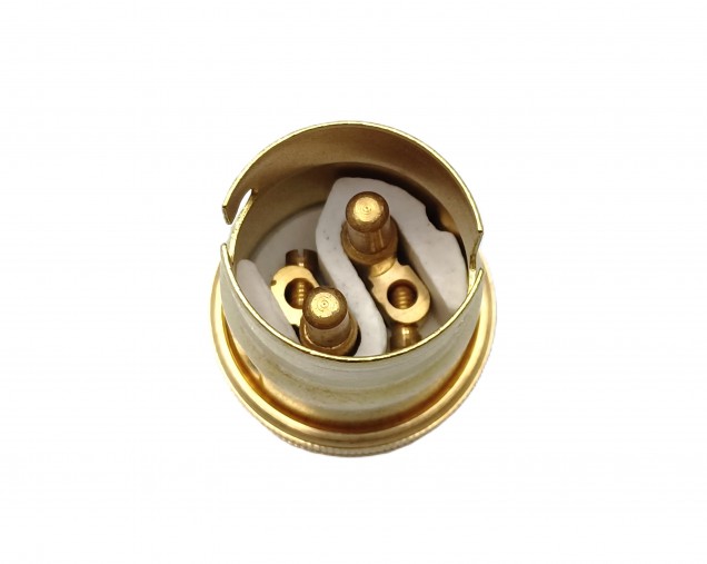 Brass plated Bulb holder Lamp Holder BC B22 PLAIN SKIRT